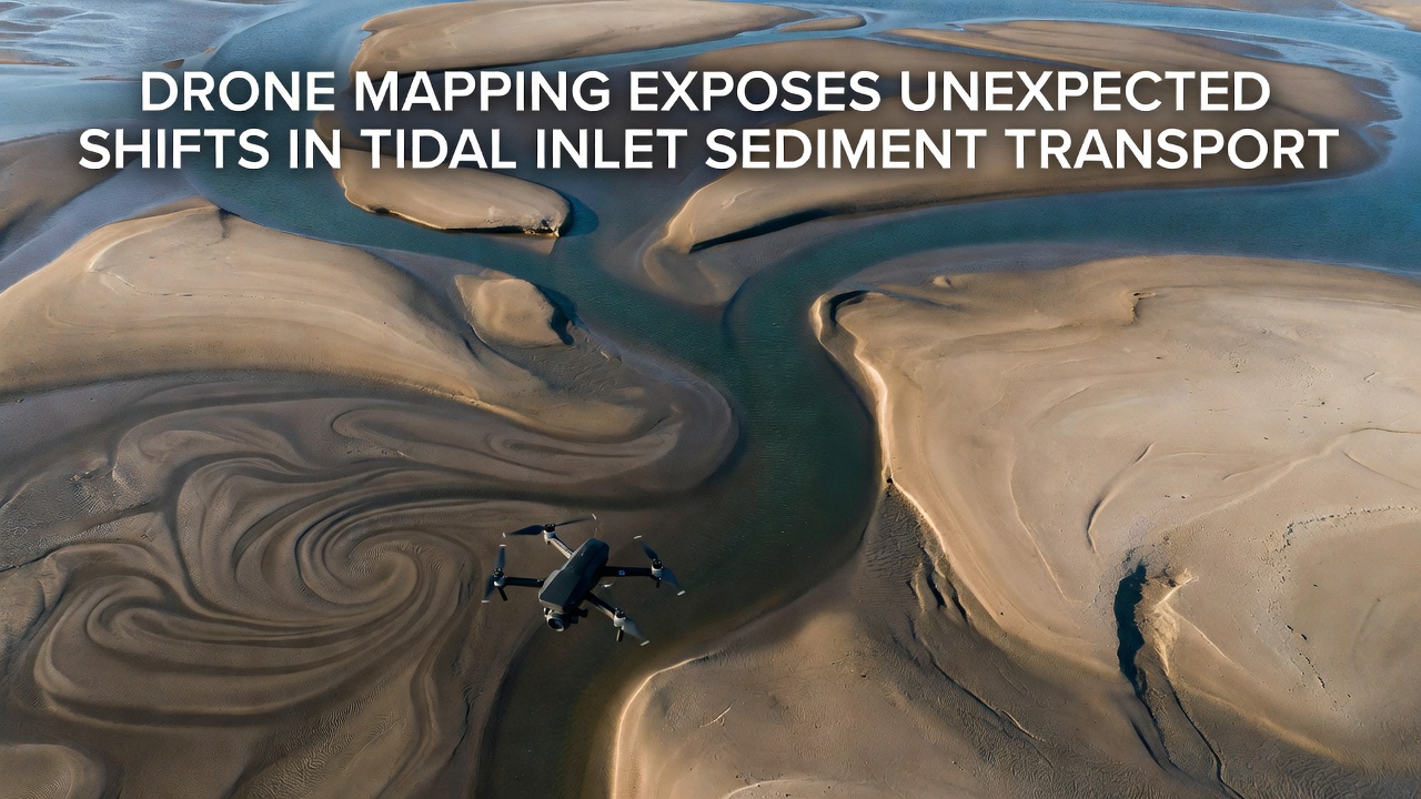 Drone Mapping Exposes Unexpected Shifts in Tidal Inlet Sediment Transport